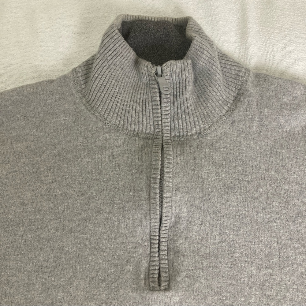 Men's Sweater The North Face Pullover California Heritage Gray Sz S Quarter Zip - Picture 7 of 16